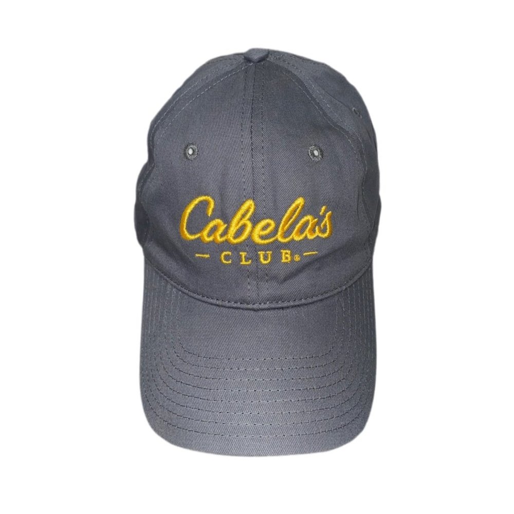 Cabela’s Club Grey/Yellow Embroidery Lettering Adjustable OSFM
